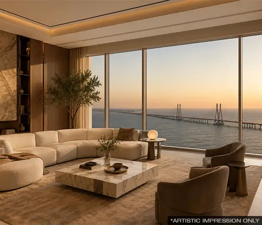 Godrej Bandra Bay 4 BHK Sea Suites — 2,900 - 3,500 Sq. Ft., Bandra Reclamation, Mumbai